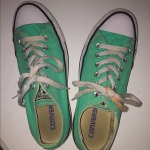 Mint green converse